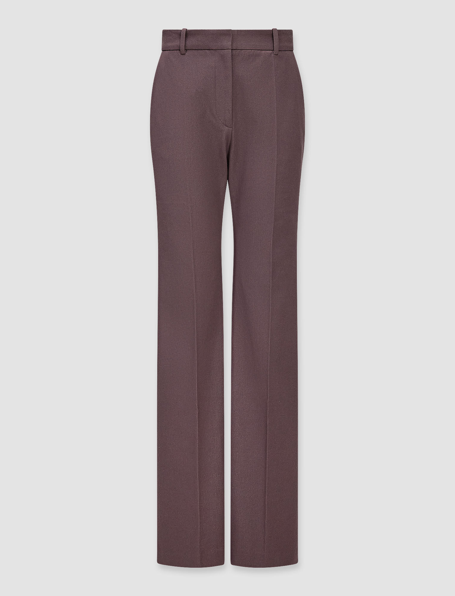 Joseph, Gabardine Stretch Tafira Trousers – Shorter Length, in Truffle